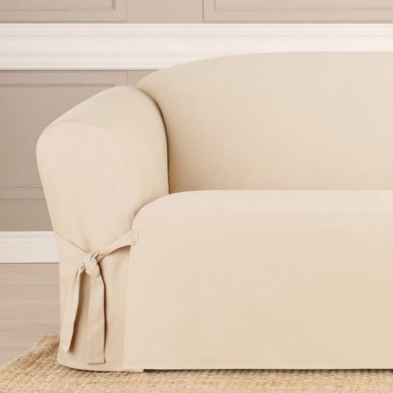 Cotton Box Cushion Sofa Slipcover