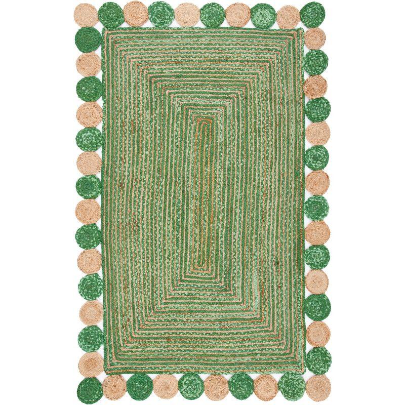Cape Cod CAP201 Woven Indoor Area Rug - Green/Natural - 5'x8' - Safavieh