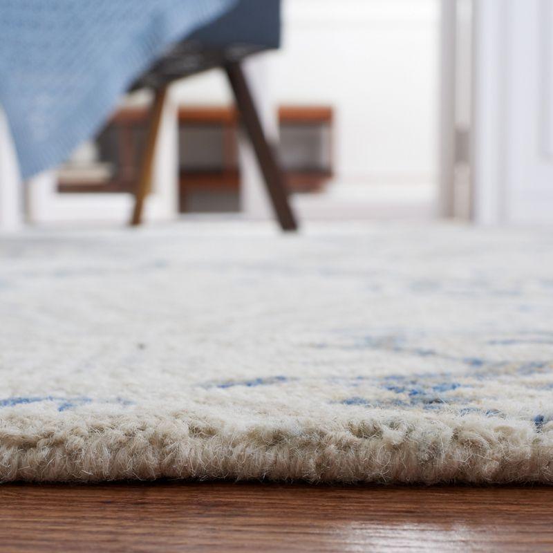 Micro-Loop MLP539 Hand Tufted Indoor Accent Rug - Blue/Ivory - 4'x6' - Safavieh