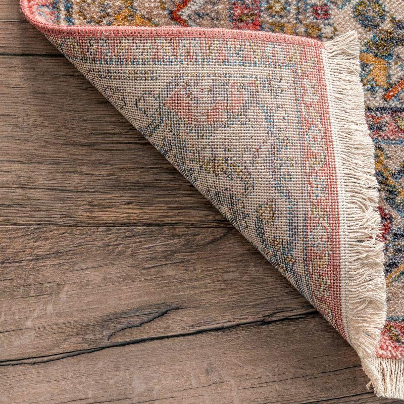 Nuloom Harriet Vintage Medallion Fringe Area Rug