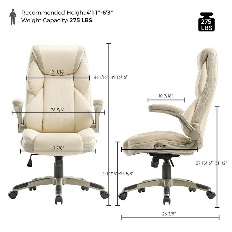 EUREKA ERGONOMIC Galene, Faux Leather Office Chair