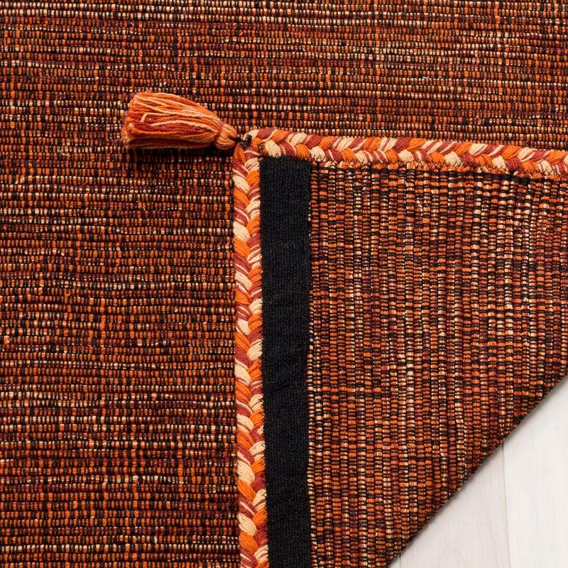 Montauk MTK150 Hand Woven Indoor Area Rug - Orange/Black - 5'x5' - Safavieh