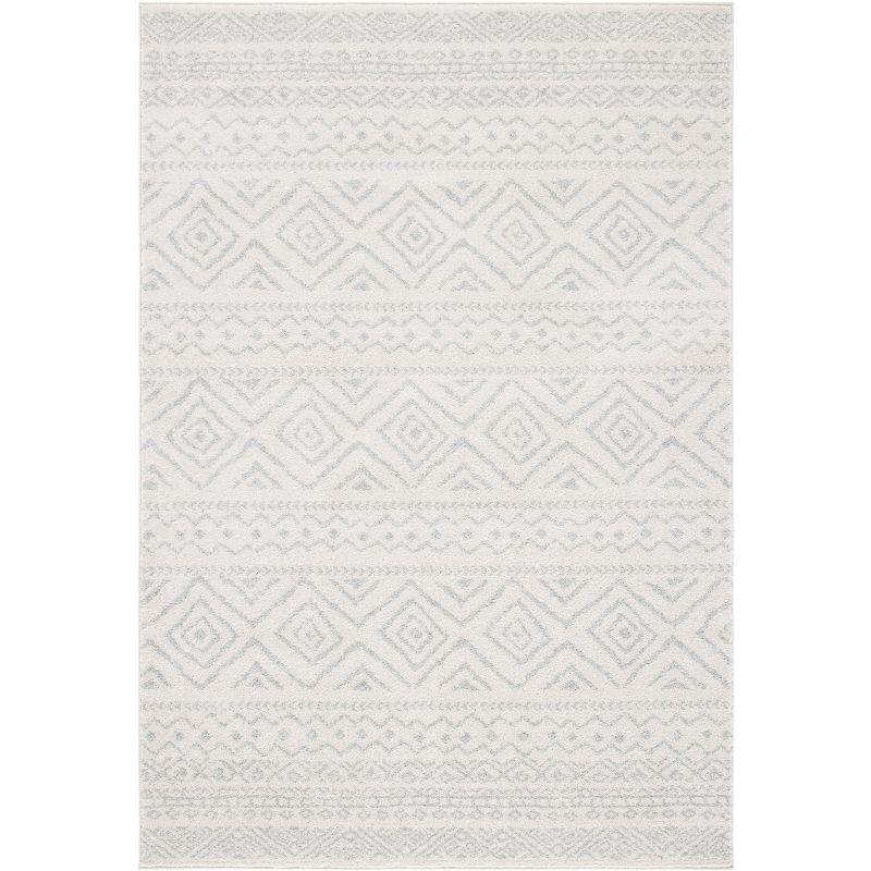 Tulum TUL267 Power Loomed Indoor Area Rug - Ivory/Light Grey - 6'x9' - Safavieh