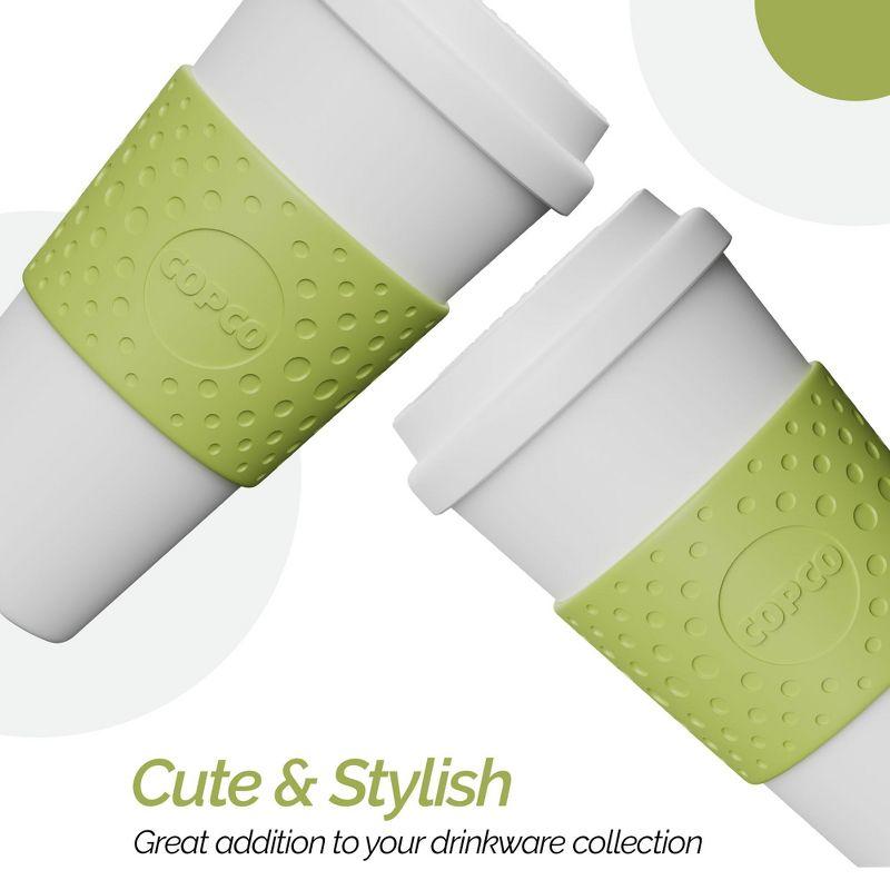 Copco Acadia 16 oz Travel Mug - Insulated Reusable Coffee Tumbler with Double-Walled Plastic, Leak-Proof Lid, BPA-Free - (Green)