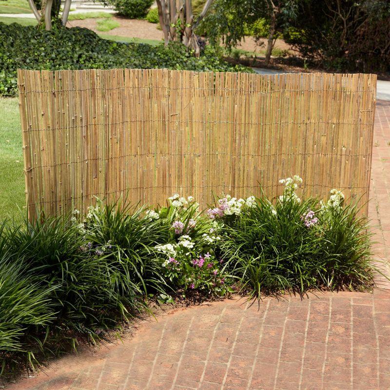 Garden Path 48'' H x 96'' W Brown Bamboo Fencing