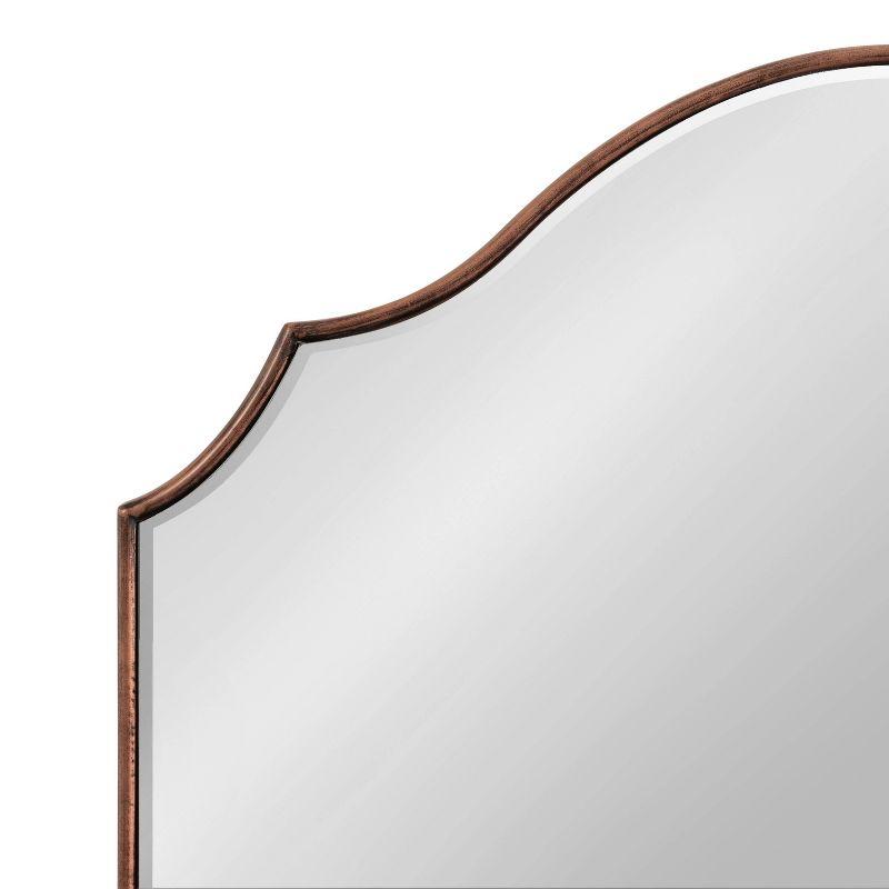 Kate & Laurel All Things Decor 28"x32" Leanna Framed Arch Wall Mirror Bronze