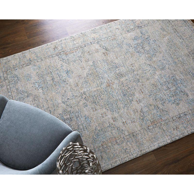 Caldwell Transitional Oriental Blue/Gray/Taupe Area Rug