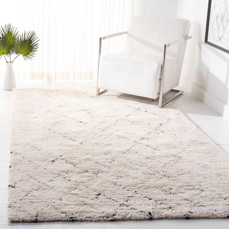 Casablanca CSB914 Hand Tufted Area Rug - Ivory/Black - 8'x10' - Safavieh.