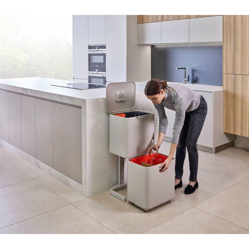 Joseph Joseph Totem Waste & Recycling Dual Kitchen Trash Can
