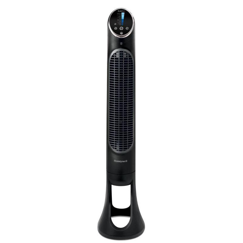 Black Digital Oscillating Tower Fan with Remote Control