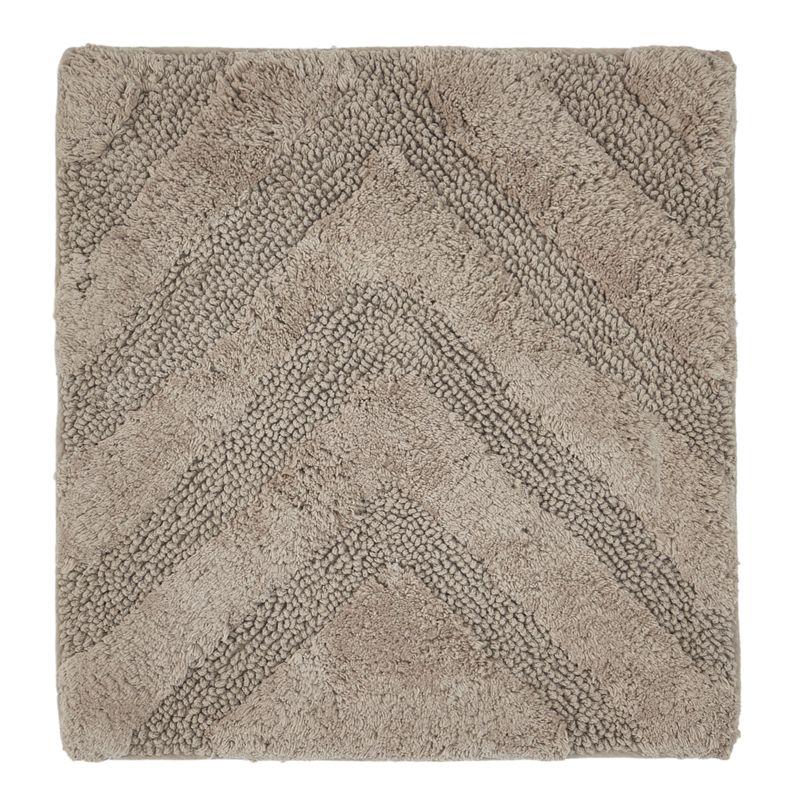Better Trends Hugo 100% Cotton Tufted Non-Slip Backing Bath Rug 20" x 60" Runner - Beige