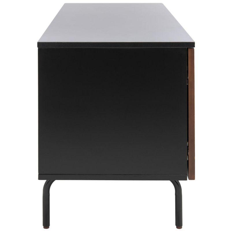 Genevieve Media Stand - MED5000 - Black/Walnut - Safavieh