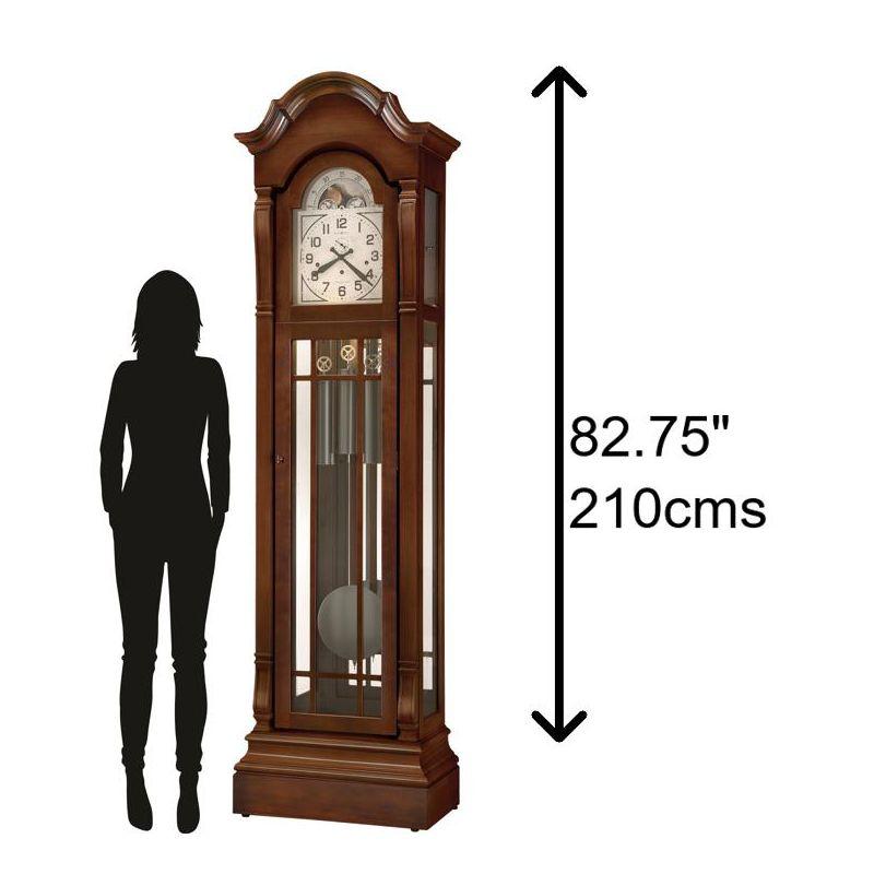 Cherry Bordeaux Traditional Grandfather Floor Clock