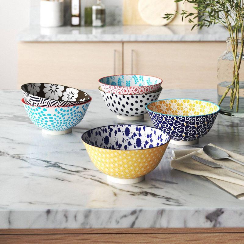 Certified International Chelsea Set of 6 Bowls, 6.25"