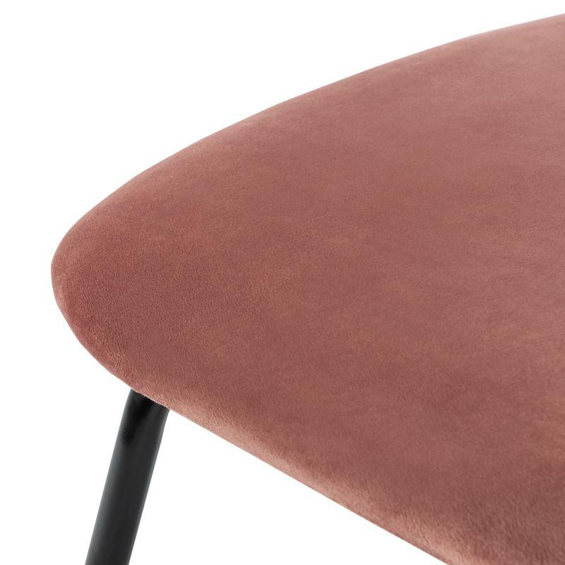 Chavelle Side Chair - ACH6205 - Set of 2 - Dusty Rose/Black - Safavieh