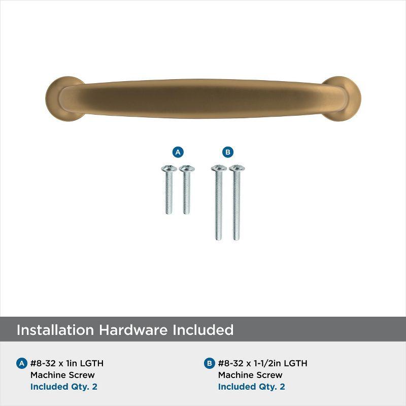 Amerock Renown 3-3/4 inch (96mm) Center-to-Center Champagne Bronze Cabinet Pull
