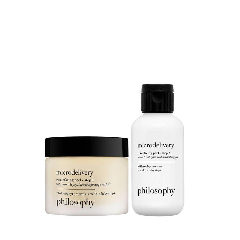 philosophy Microdelivery 2-Step Resurfacing Peel Kit - 4 fl oz/2ct - Ulta Beauty