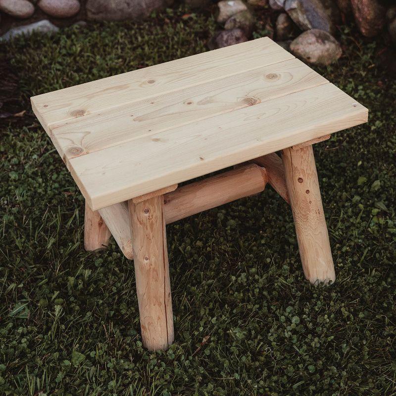 Lakeland Mills Cedar Log End Table