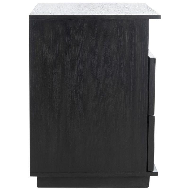 Patty 2 Drawer Nightstand - Black - Safavieh.