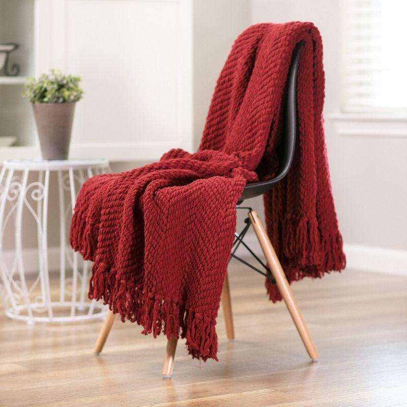 Chanasya Textured Knitted Throw
