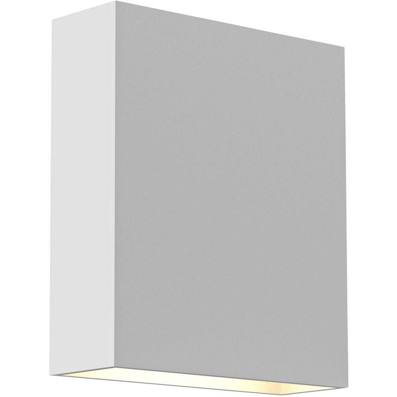 Architect Inspired 7" Textured White Aluminum LED Wall Light