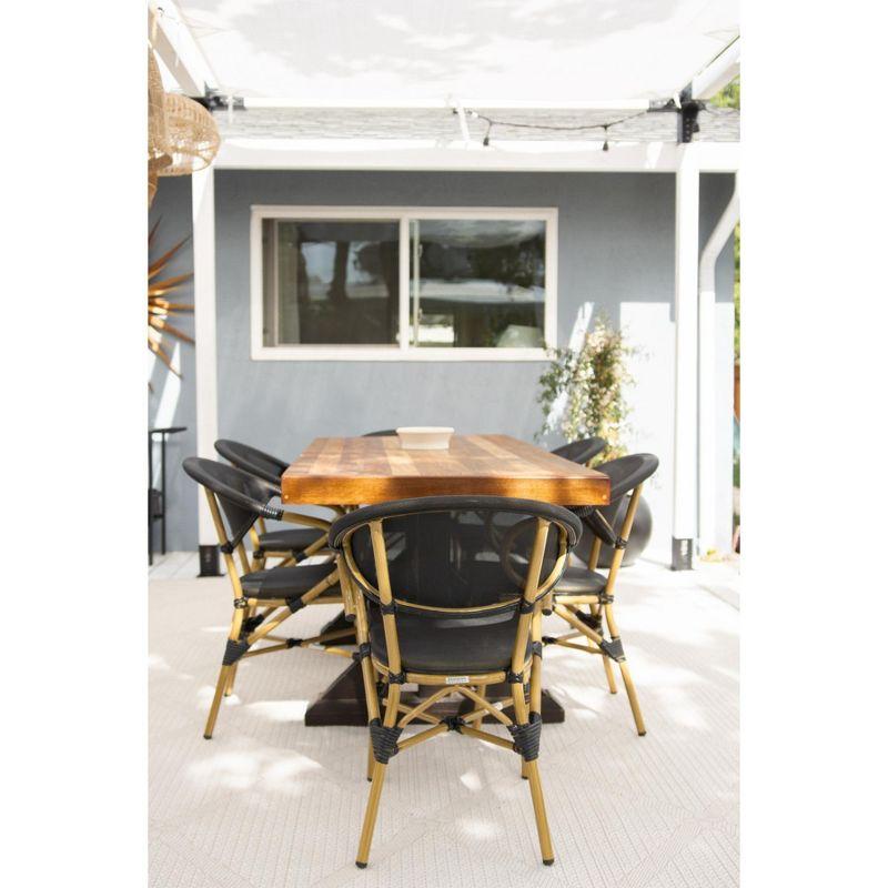 Burke Arm Chair (Set Of 2) - Indoor/Outdoor - PAT4015 - Black - Safavieh