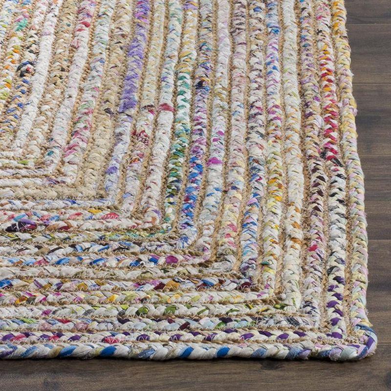 Cape Cod CAP202 Woven Indoor Area Rug - Beige/Multi - 7'x7' - Safavieh