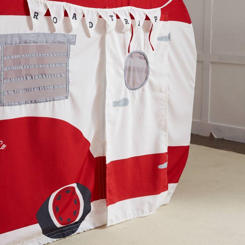 Red and White Camper Kids' Play Tent with Banner