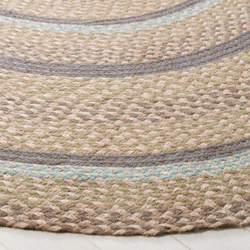 Cape Cod CAP241 Hand Woven Area Rug - Blue/Olive - 6'x9' Oval - Safavieh.