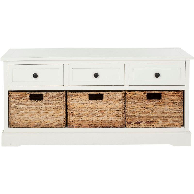 Adayla Solid Wood Drawers Storage Bench