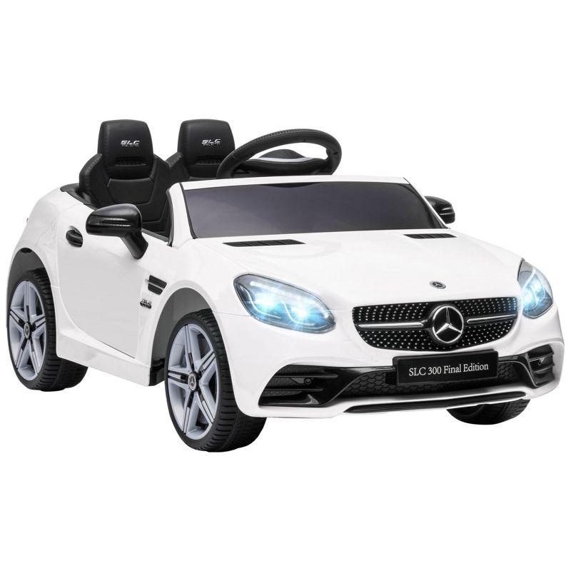 Aosom 12V Electric Car for Kids Ride On Toy Battery Powered Toddler Electric Vehicles Big Wheels for Girls to Drive