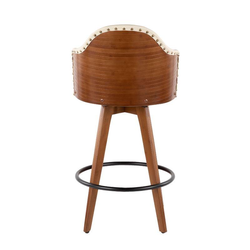 26" Ahoy Mid-Century Modern Counter Height Barstool - LumiSource