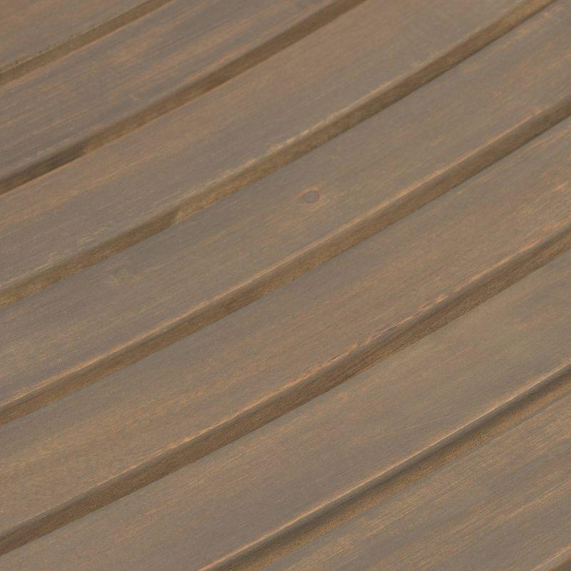 Caribbean 2pk 30" Acacia Wood Patio Barstool - Gray - Christopher Knight Home: Saddle Seat, Weather-Resistant