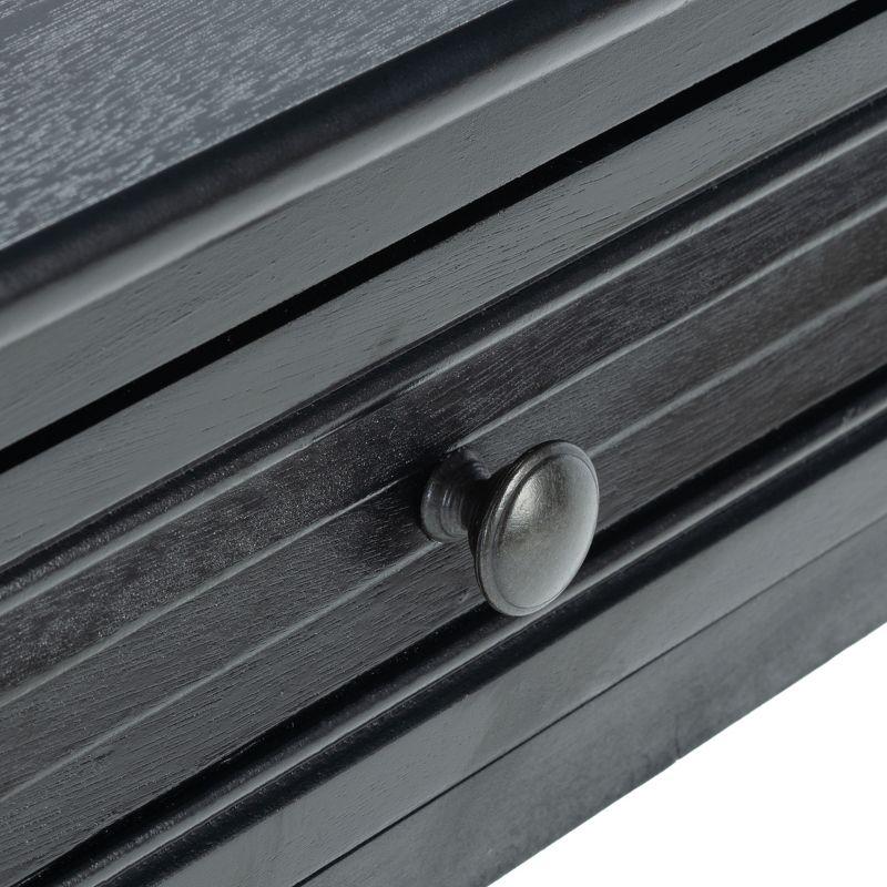 Tate 1 Drawer Accent Table - Black - Safavieh.