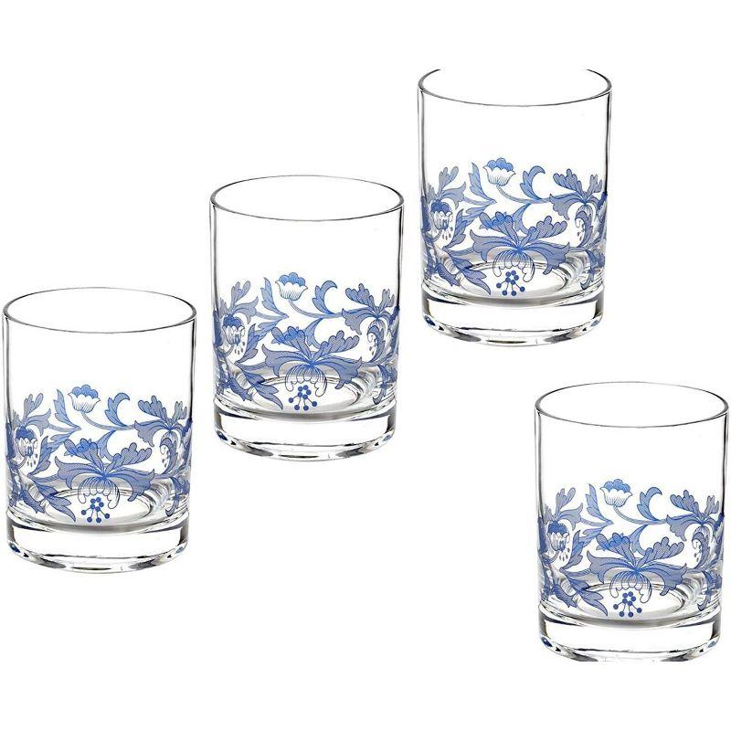 Spode Blue Italian Double Old Fashioned Glasses