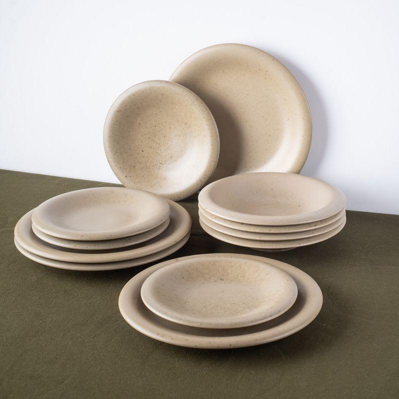 Porto By Stone Lain Aro 12-Piece Dinnerware Set Stoneware