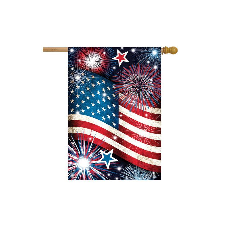 Patriotic Stars and Stripes Polyester Outdoor House Flag