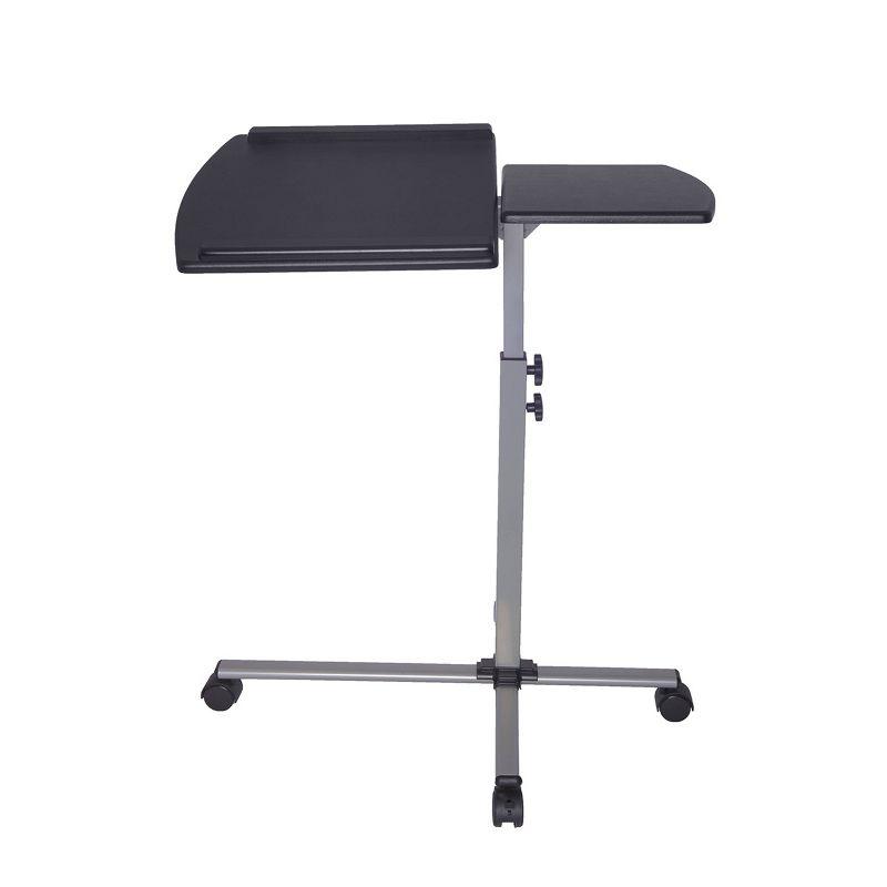 Mobile Laptop Cart Steel Graphite Black - Techni Mobili: Adjustable, Rolling Workstation with Locking Wheels