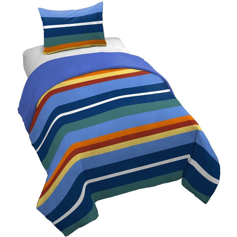 Saturday Park Saturday Park Vintage Stripe 100% Organic Cotton Duvet Cover & Sham Set