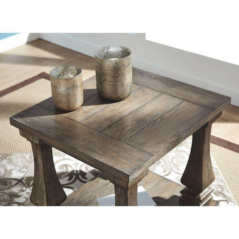 Johnelle Rectangular End Table Gray - Signature Design by Ashley