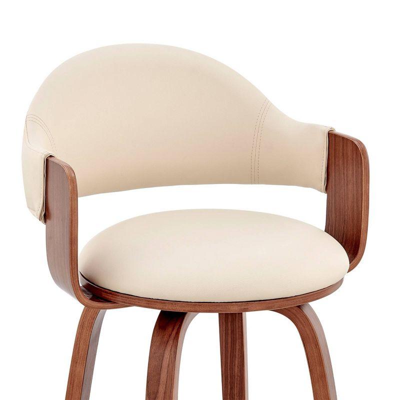 30" Daxton Counter Height Barstool: Swivel, Footrest, Armen Living