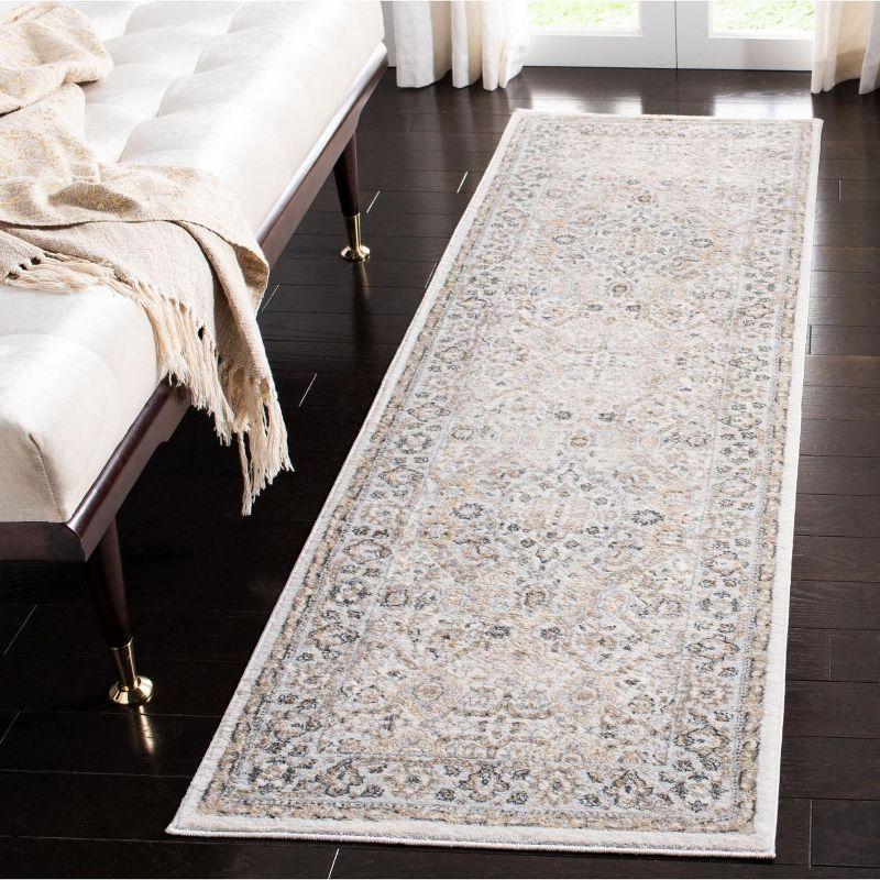 Isabella ISA916 Power Loomed Runner Rug - Cream/Beige - 2'2"x8' - Safavieh