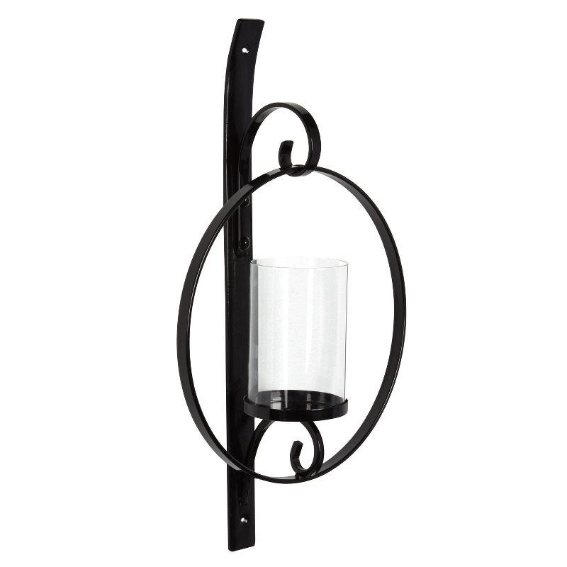 Kate and Laurel Doria Metal Wall Candle Holder Sconce