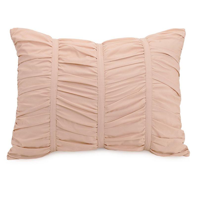 Emily Ruched Solid Textured Comforter Set