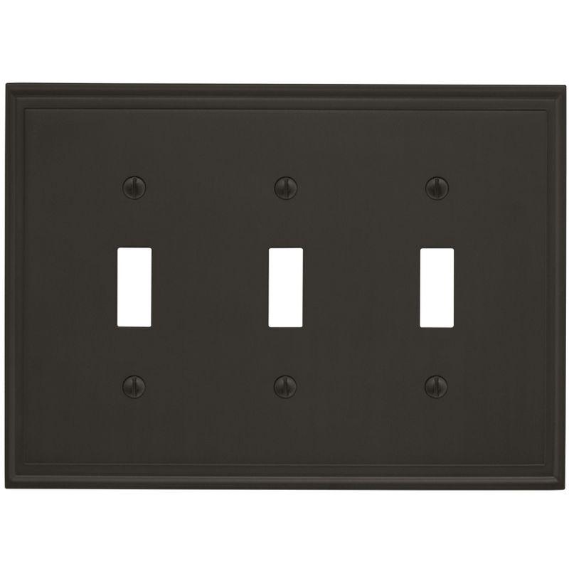 Mulholland 3-Gang Toggle Light Switch Wall Plate