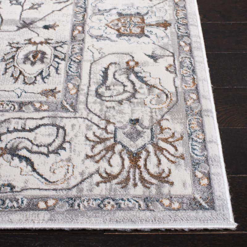 Isabella ISA936 Power Loomed Area Rug - Light Grey/Grey - 8'x10' - Safavieh