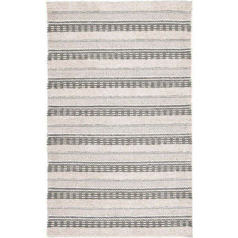 Natura NAT651 Hand Woven Area Rug - Beige/Grey - 4'x6' - Safavieh.