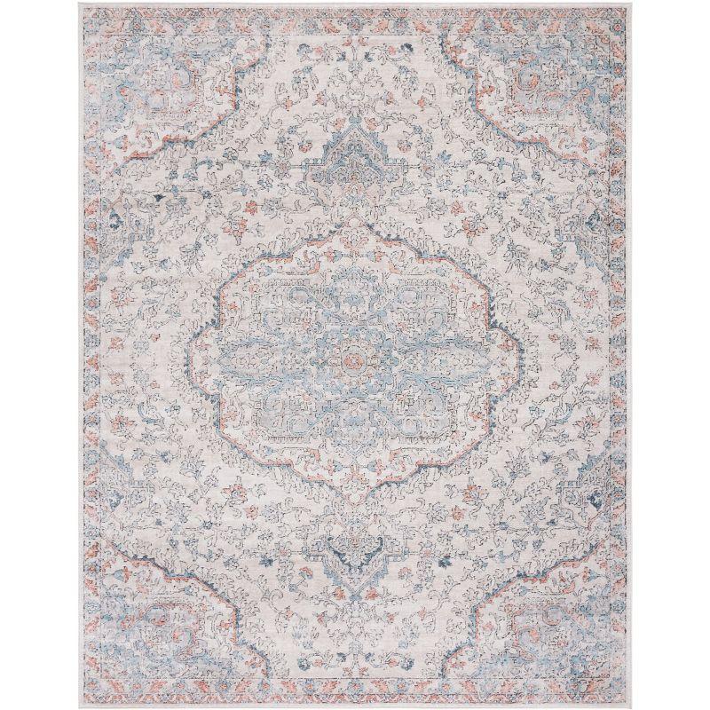 Oregon ORE812 Power Loomed Area Rug - Grey/Blue - 6'7"x9' - Safavieh.