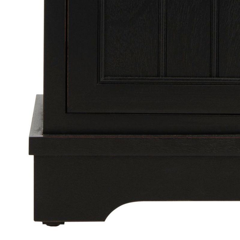 Connery Cabinet - Distressed Black - Safavieh.