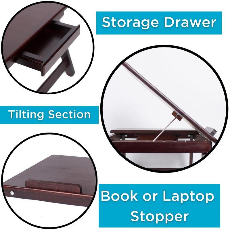 Sofia + Sam Adjustable Solid Wood Standing Desk Converter